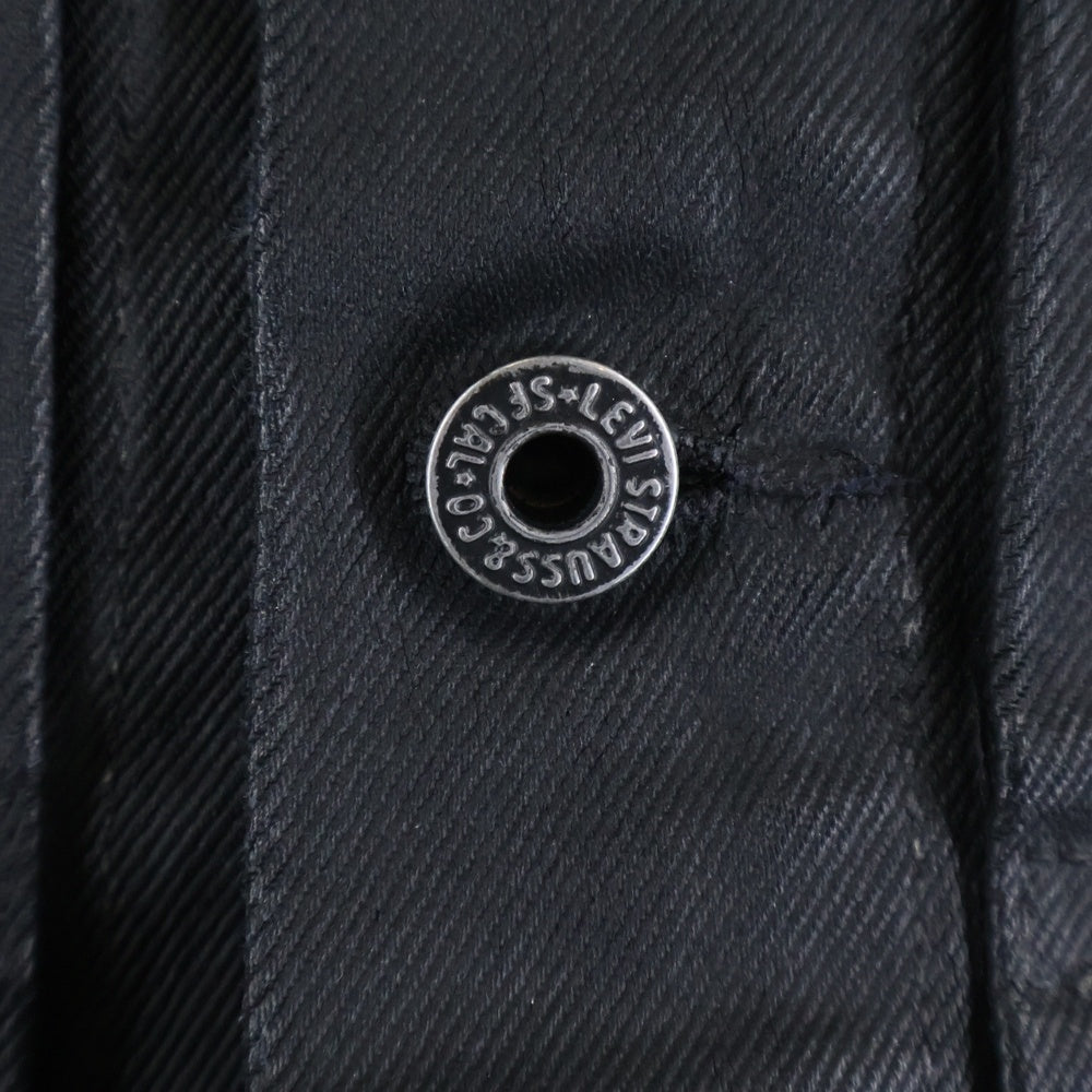 Levi's(リーバイス) 26SS ×BIOTOP ビオトープ TYPE 1 TRUCKER BLACK COATING 1st ファースト シンチバック コーティング Gジャン ブラック
