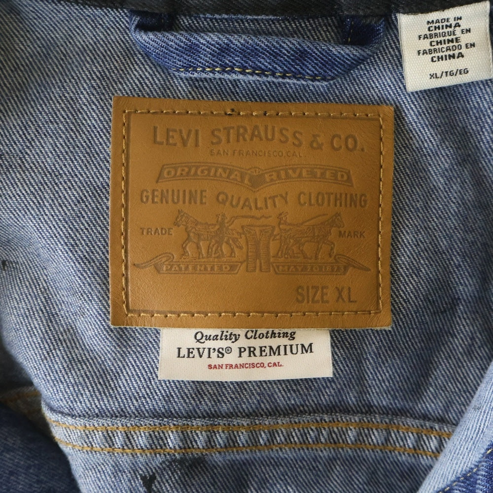 Levi's(リーバイス) 26SS ×BIOTOP ビオトープ TYPE 1 TRUCKER BLACK COATING 1st ファースト シンチバック コーティング Gジャン ブラック