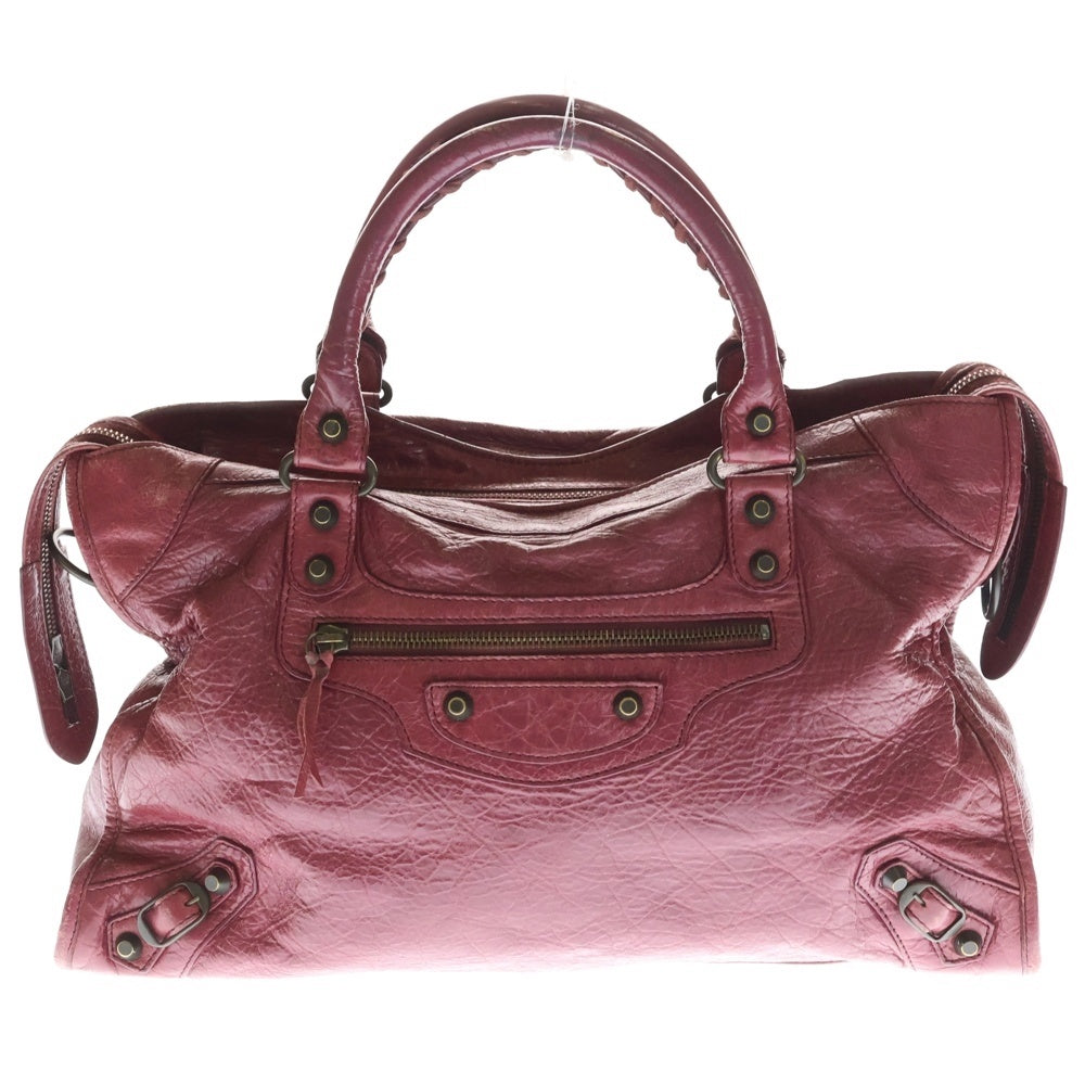 BALENCIAGA(バレンシアガ) ザ・シティ ハンドバック ラムレザー 115748 ピンク レディース
