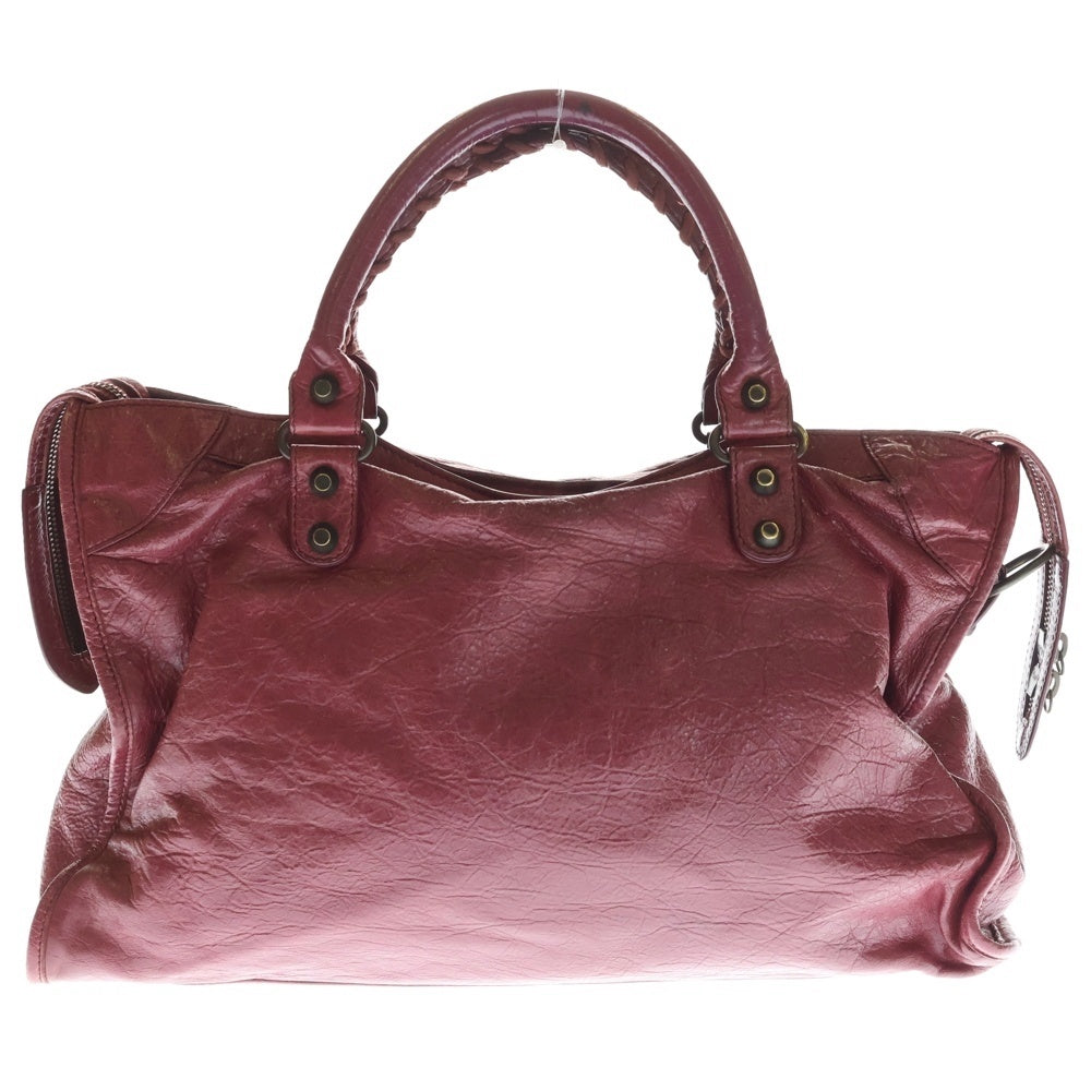 BALENCIAGA(バレンシアガ) ザ・シティ ハンドバック ラムレザー 115748 ピンク レディース