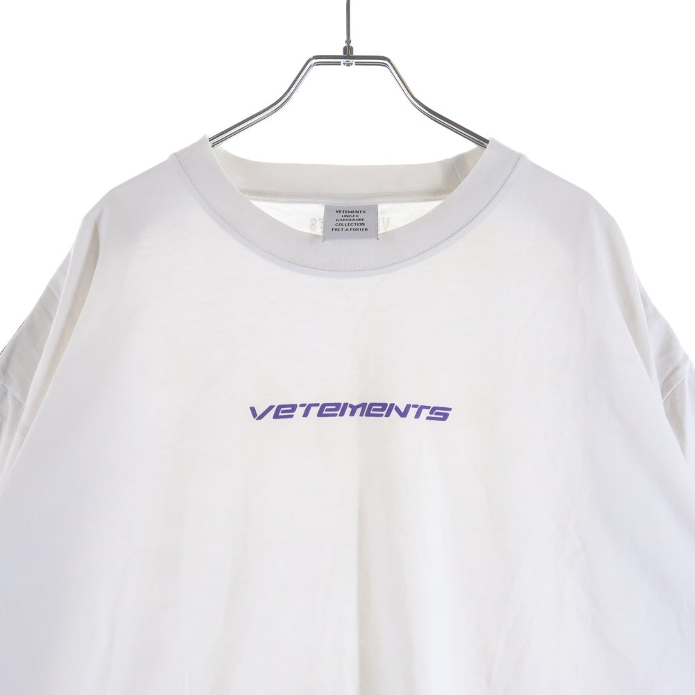 VETEMENTS(ヴェトモン) 21AW ICONIC VETEMENTS LOGO クルーネック Tシャツ UA52TR240W ホワイト