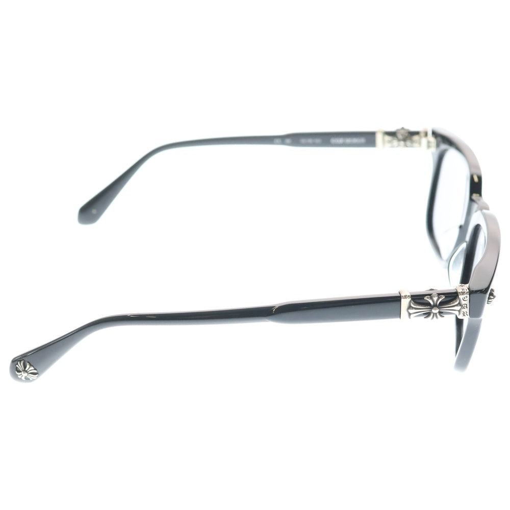 CHROME HEARTS(クロムハーツ) COX UCKER CHクロステンプル ウェリントンフレーム サングラス アイウェア メガネ ブラック/シルバー
