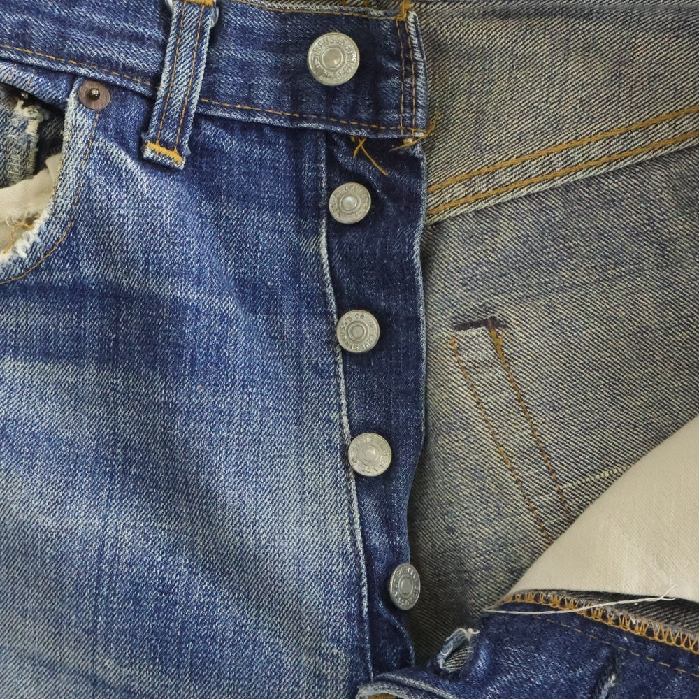 Levi's(リーバイス) 70s BIG後期 平行ステッチ 通常R ボタン裏6 501 ストレートデニム インディゴ