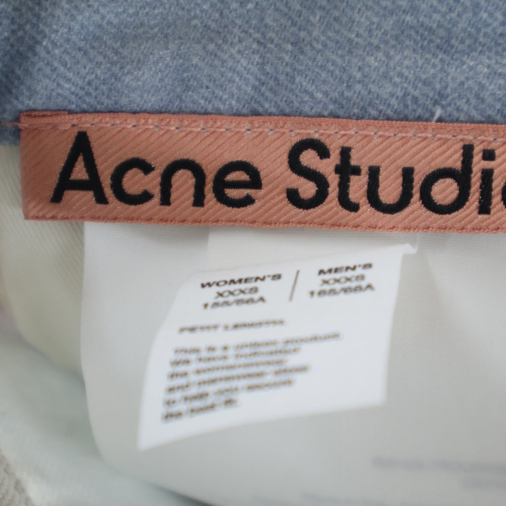 Acne Studios(アクネ ストゥディオズ) 1981 U TLO SKELETON DENIM トロンプルイユ 転写プリント ストレートデニムパンツ CK0140 インディゴ
