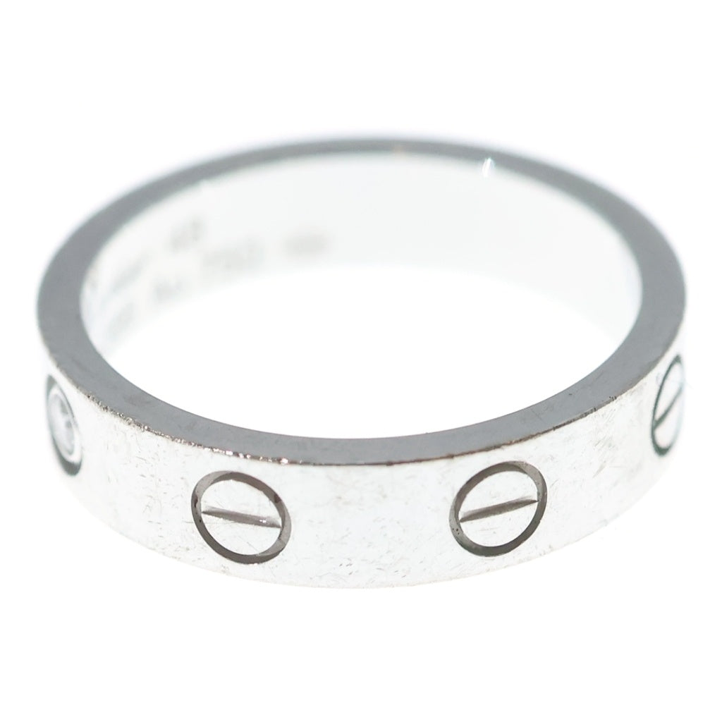 Cartier(カルティエ) K18 WG 1Pダイヤ ラブリング ホワイトゴールド レディース