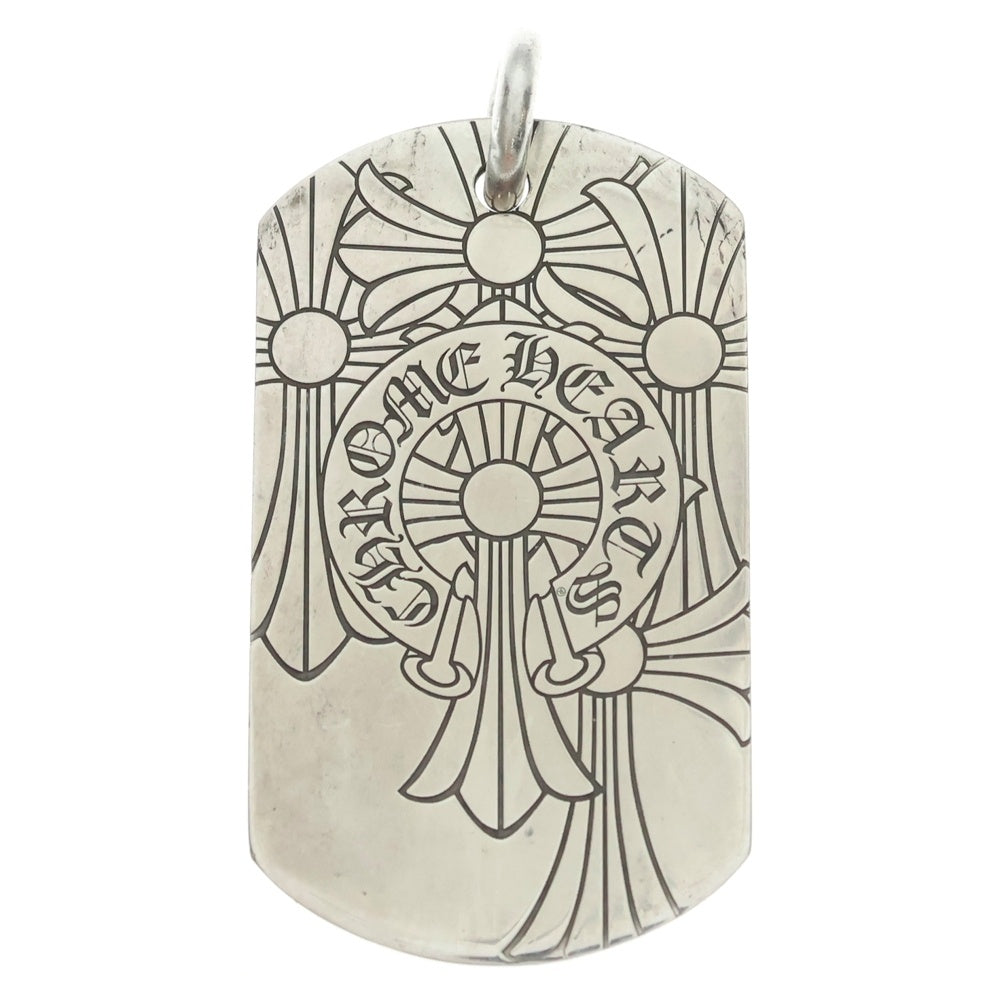 CHROME HEARTS(クロムハーツ) D TAG LRG GOD BLESS ゴッドブレスドッグタグ ラージ ペンダントトップ シルバー