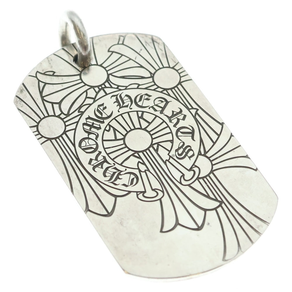 CHROME HEARTS(クロムハーツ) D TAG LRG GOD BLESS ゴッドブレスドッグタグ ラージ ペンダントトップ シルバー
