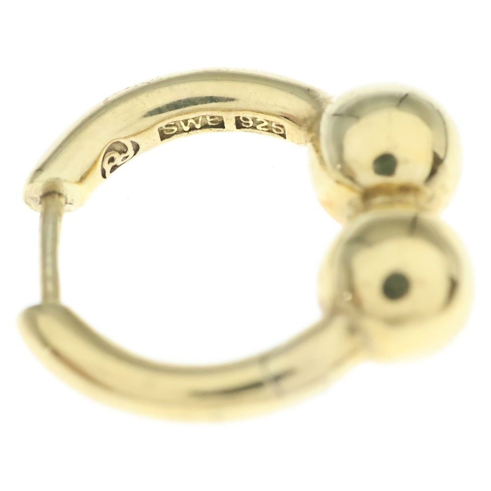 NO BRAND(ノーブランド) All Blues オールブルー W Pearl pierced ダブルパール ピアス ゴールド レディース