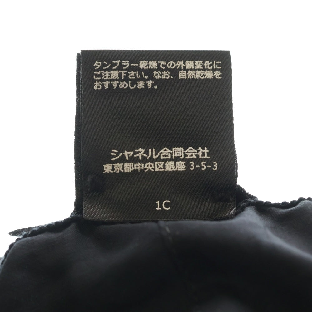 CHANEL(シャネル) ココマーク ウォッシュ加工 デニムバケットハット ブラック