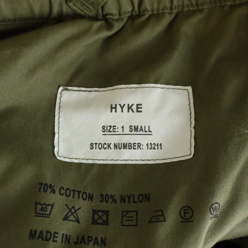 HYKE(ハイク) M-51 TYPE SHELL PANTS シェルカーゴパンツ カーキ