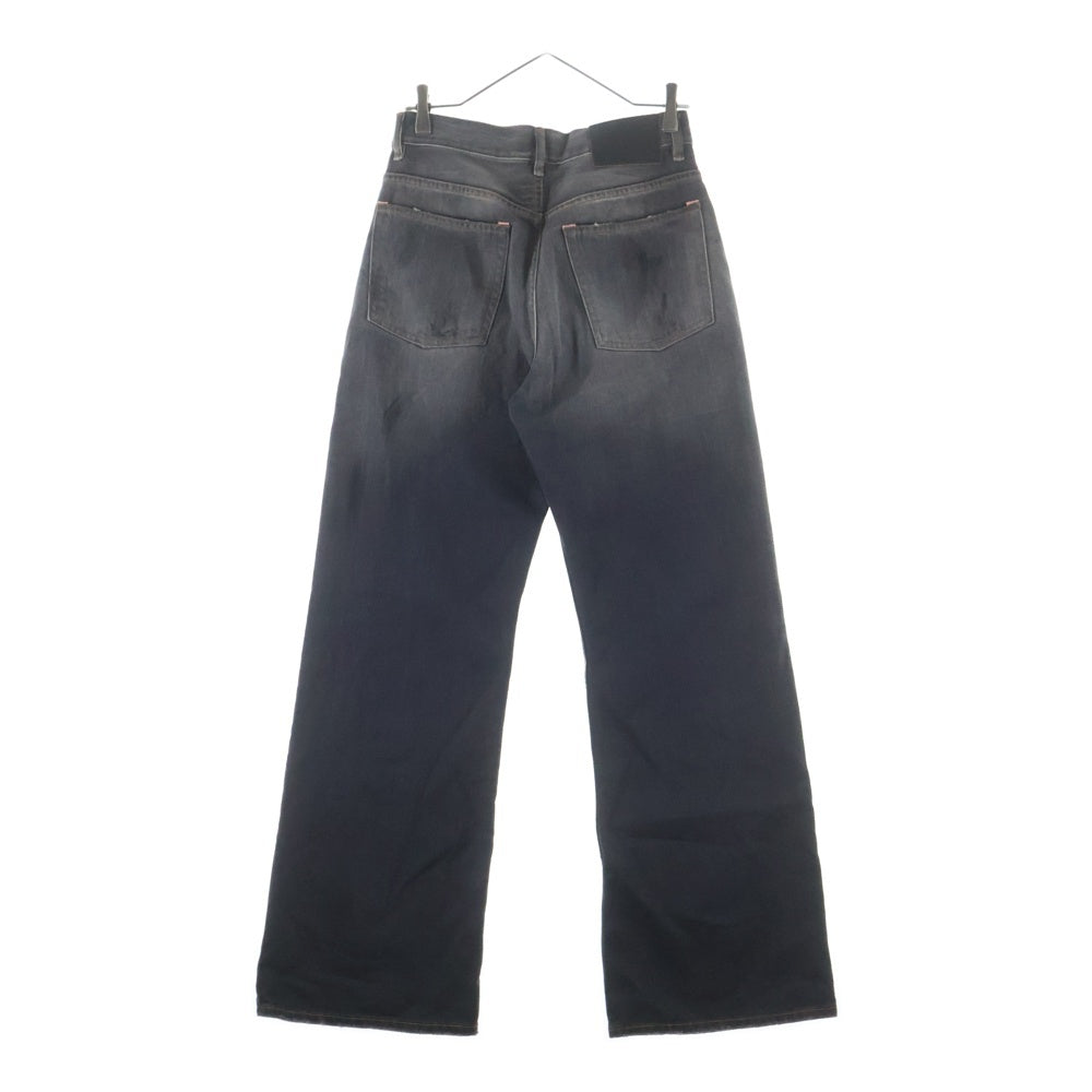 ACNE STUDIOS Bla Konst(アクネストゥディオズ ブロコンスト) 2021M Black Trafalgar ペイント加工 ユーズド加工 B00393 デニムパンツ ブラック