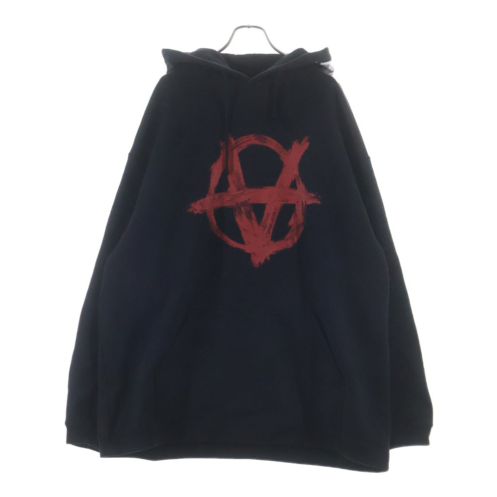 VETEMENTS(ヴェトモン) 20SS Anarchy Hoodie アナーキーフーディ SS20TR312 プルオーバーパーカー ブラック