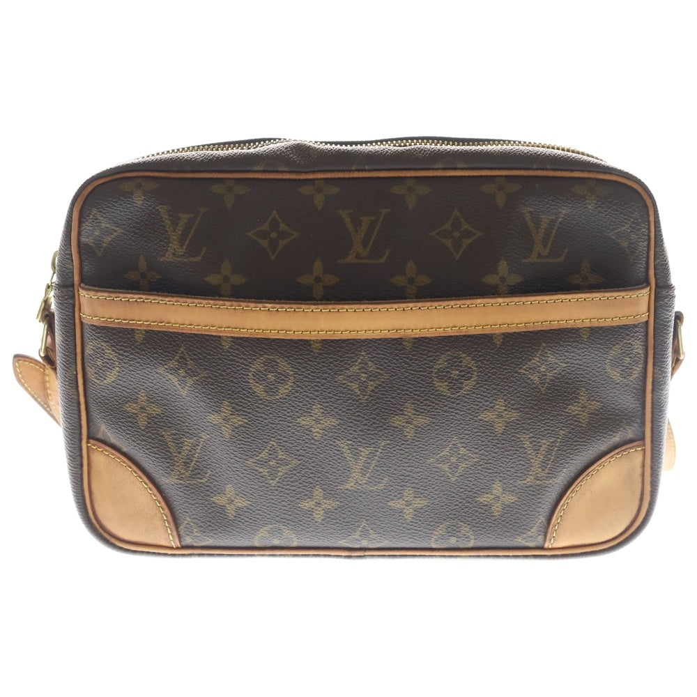 LOUIS VUITTON(ルイヴィトン) モノグラム トロカデロ ショルダーバッグ ブラウン レザー×PVC M51274 ゴールド金具 レディース