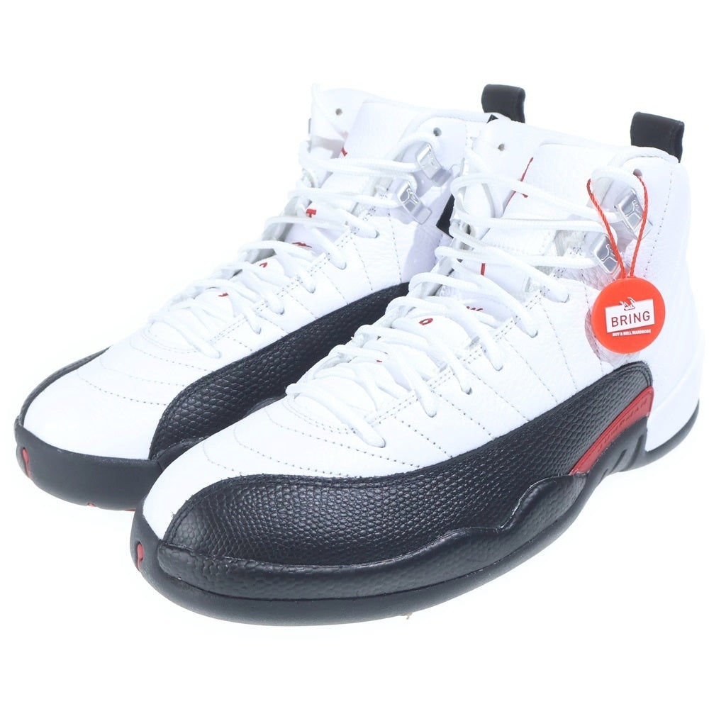 NIKE(ナイキ) Air Jordan 12 Retro Taxi Flip エアジョーダン12 ハイカットスニーカー ブラック/ホワイト CT8013-162