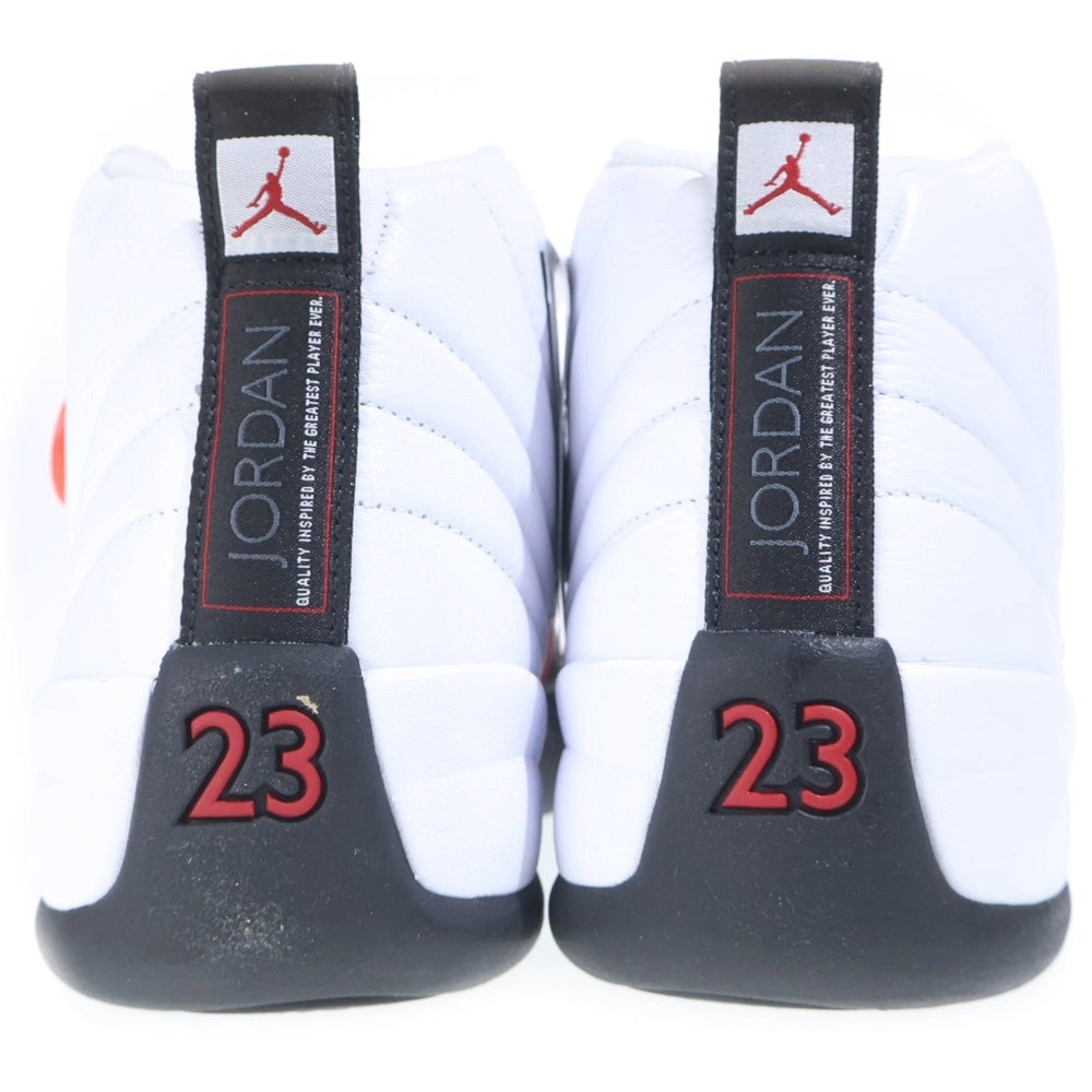 NIKE(ナイキ) Air Jordan 12 Retro Taxi Flip エアジョーダン12 ハイカットスニーカー ブラック/ホワイト CT8013-162