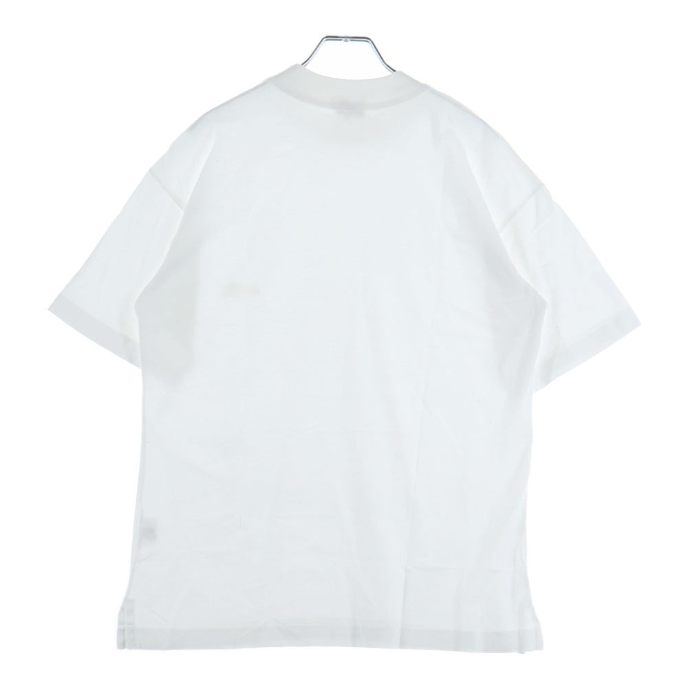 HERMES(エルメス) 胸ロゴ クルーネックTシャツ ホワイト