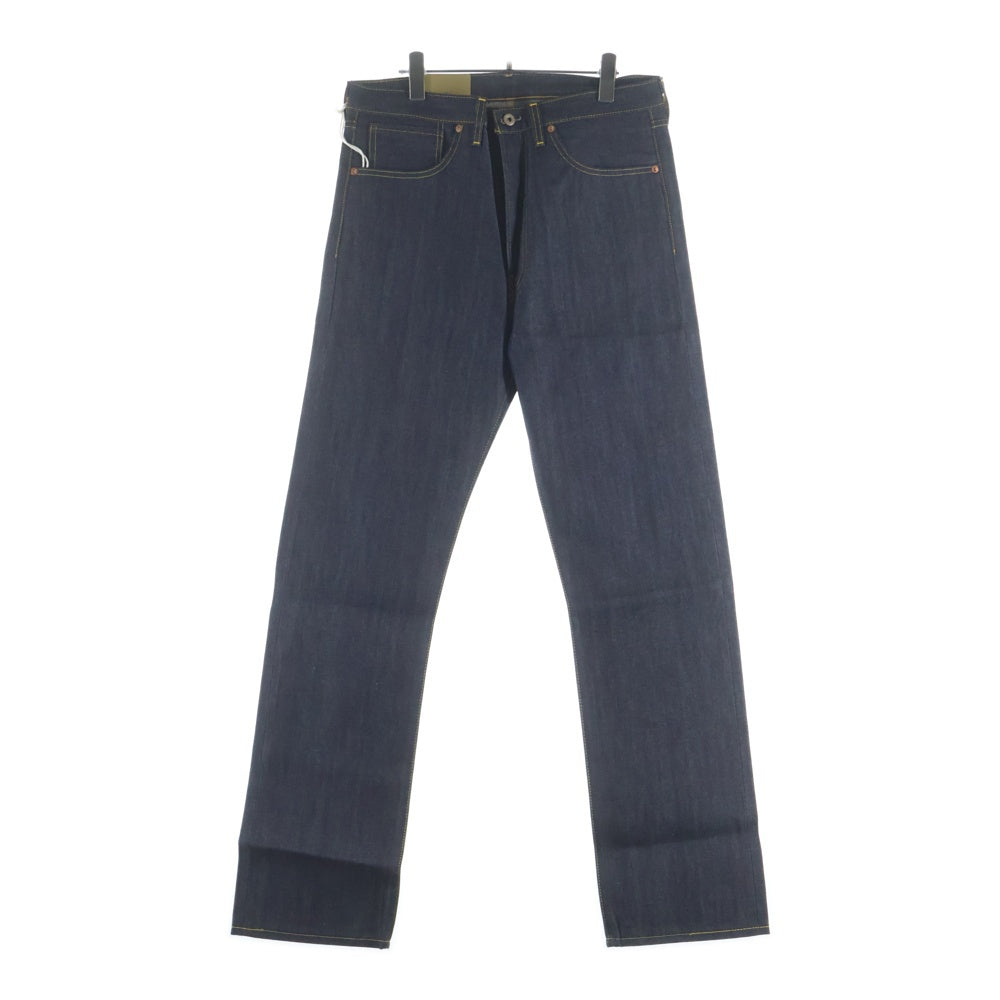 Levi's VINTAGE CLOTHING(リーバイス ビンテージ クロージング) S501XX 1944復刻 ヒッコリースレーキ 銅リベット Vステ ストレートデニム リジット ネイビー