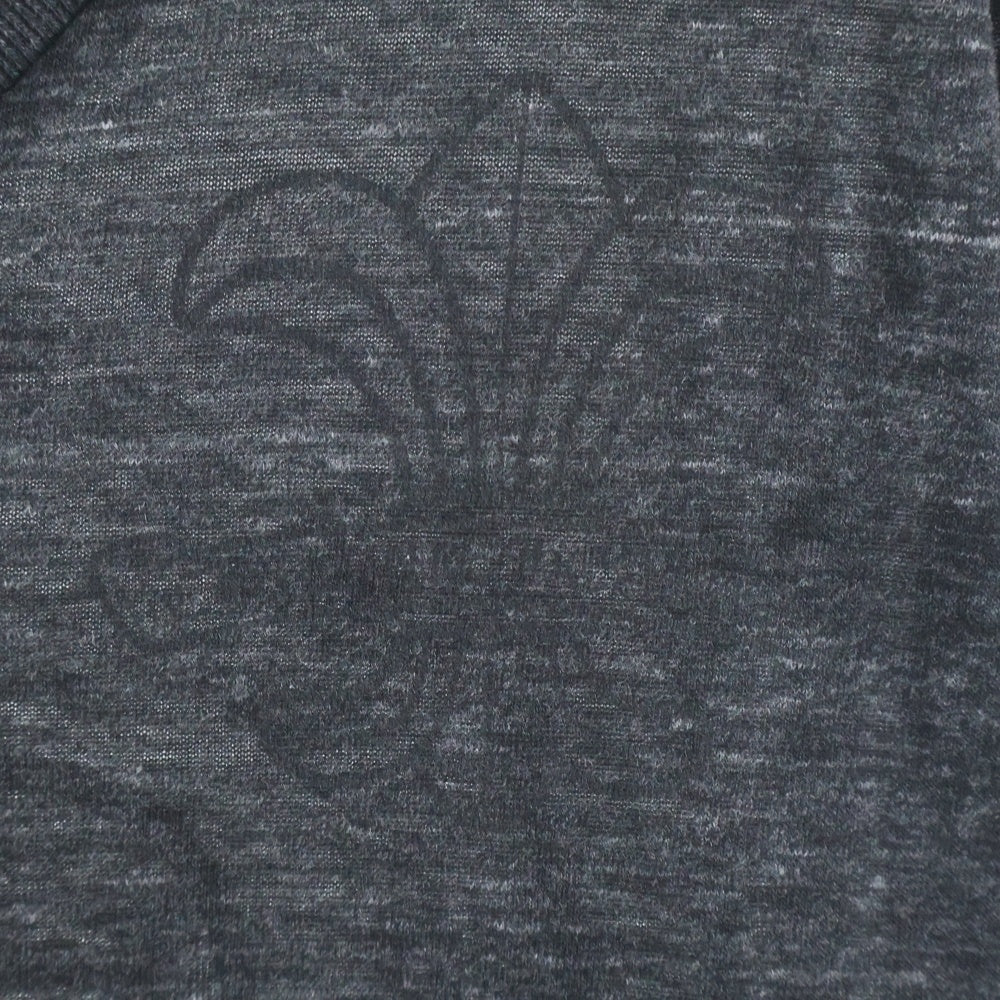 CHROME HEARTS(クロムハーツ) ヘザーグレー 霜降り ダガーラベル クルーネックTシャツ グレー