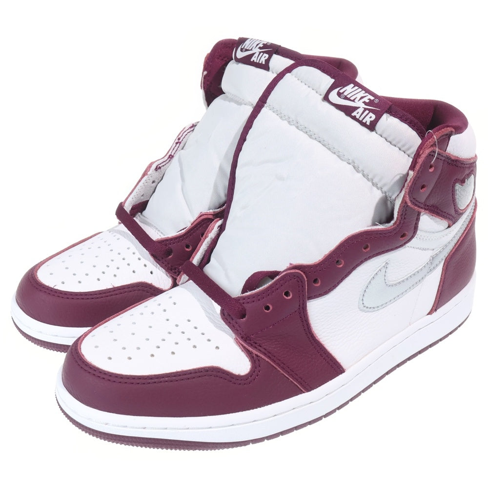 NIKE(ナイキ) AIR JORDAN 1 HIGH OG BORDEAUX エアジョーダン1 ハイカットスニーカー ボルドー US9/27.5cm 555088-611