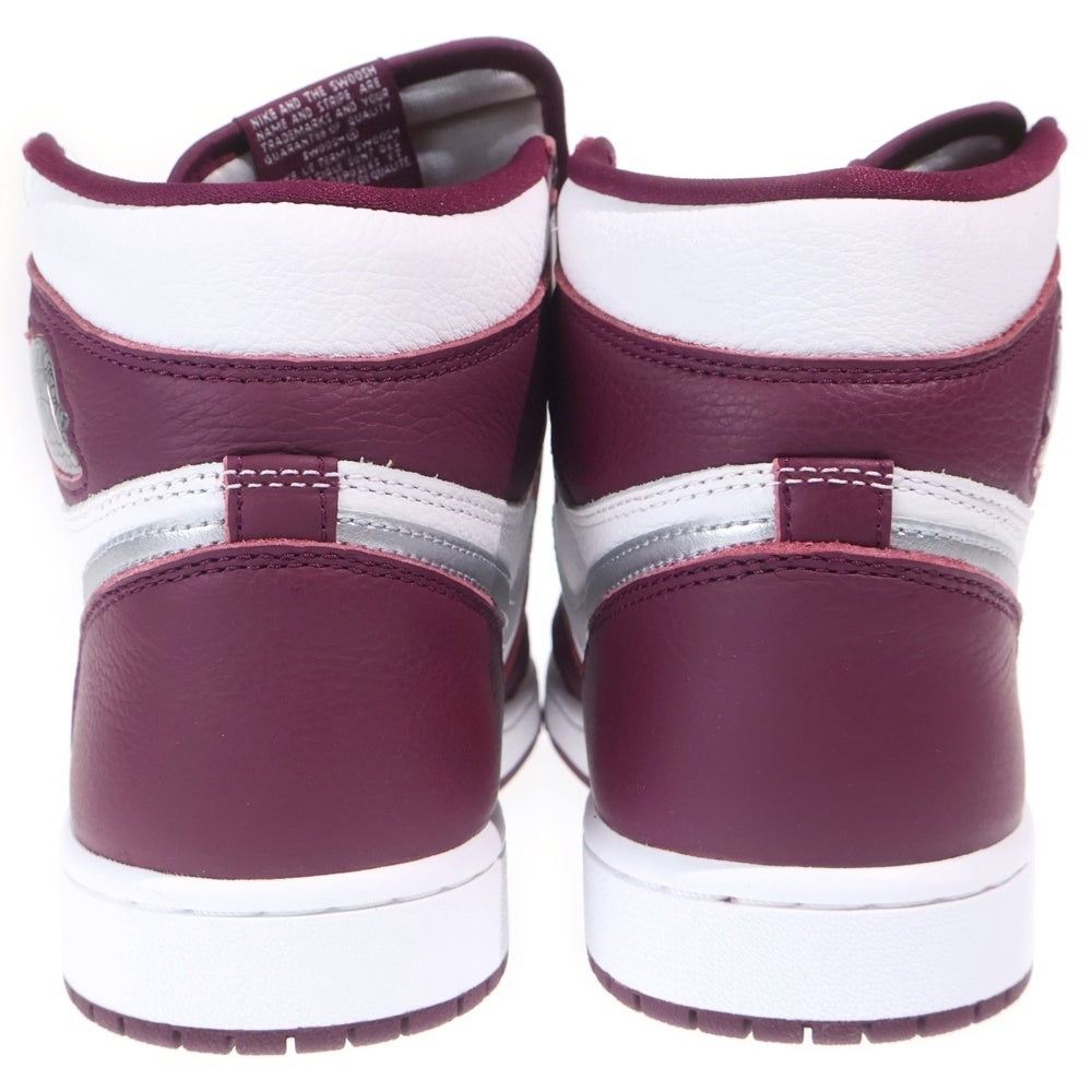 NIKE(ナイキ) AIR JORDAN 1 HIGH OG BORDEAUX エアジョーダン1 ハイカットスニーカー ボルドー US9/27.5cm 555088-611