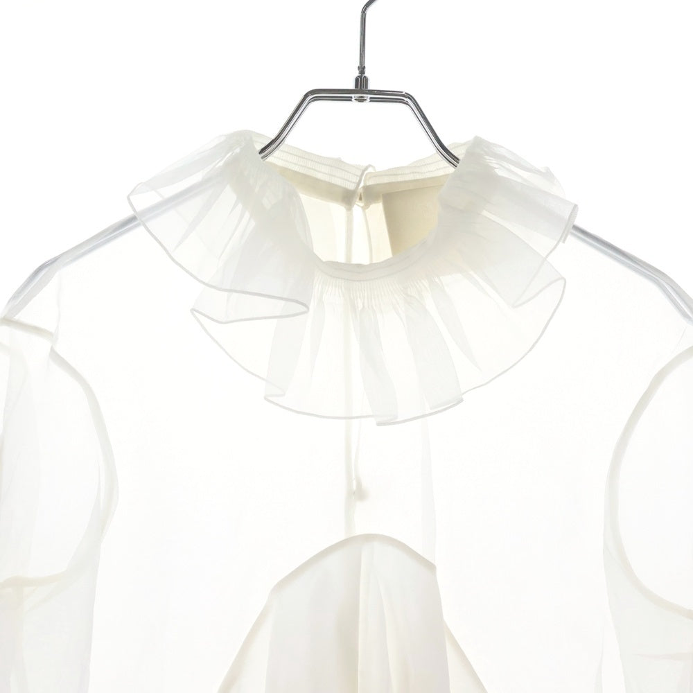 GIVENCHY(ジバンシィ) フリル ラッフルシャツ BW613U14P8 ホワイト レディース