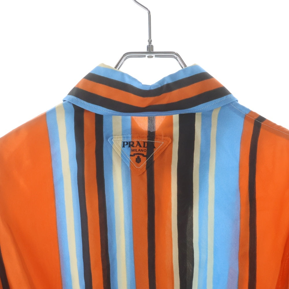 PRADA(プラダ) 21SS Cropped Stripe Blouse クロップド ストライプ ブラウス マルチカラー レディース