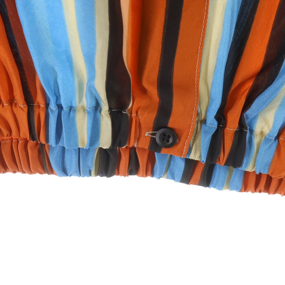 PRADA(プラダ) 21SS Cropped Stripe Blouse クロップド ストライプ ブラウス マルチカラー レディース