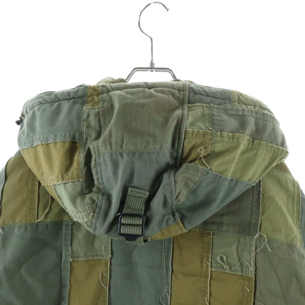SUPREME(シュプリーム) ×JUNYA WATANABE 21AW Comme des Garcons Man Patchwork Puffy Jacket パッチワークパフィージャケット ダウンジャケット カーキ