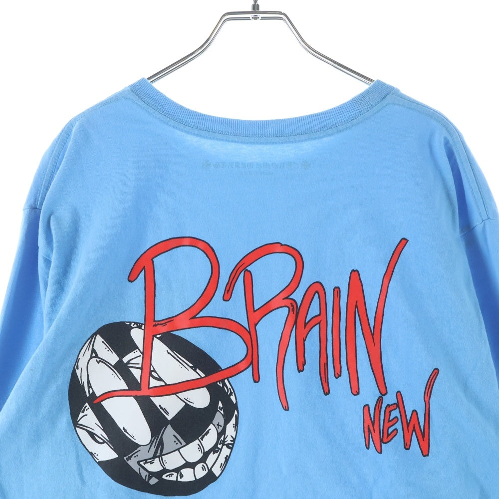 CHROME HEARTS(クロムハーツ) PPO BRAIN NEW LS MATTY BOYブレインニュープリント クルーネックロングスリーブTシャツ ライトブルー