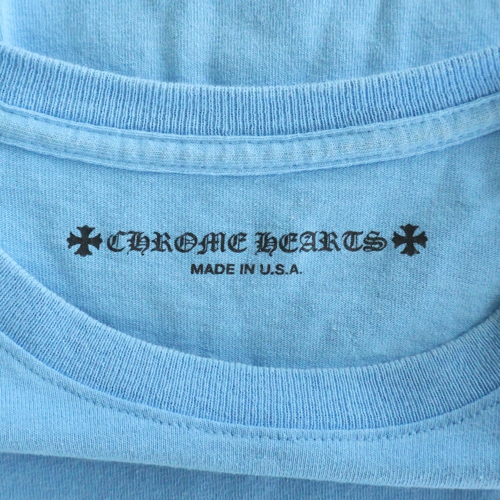CHROME HEARTS(クロムハーツ) PPO BRAIN NEW LS MATTY BOYブレインニュープリント クルーネックロングスリーブTシャツ ライトブルー