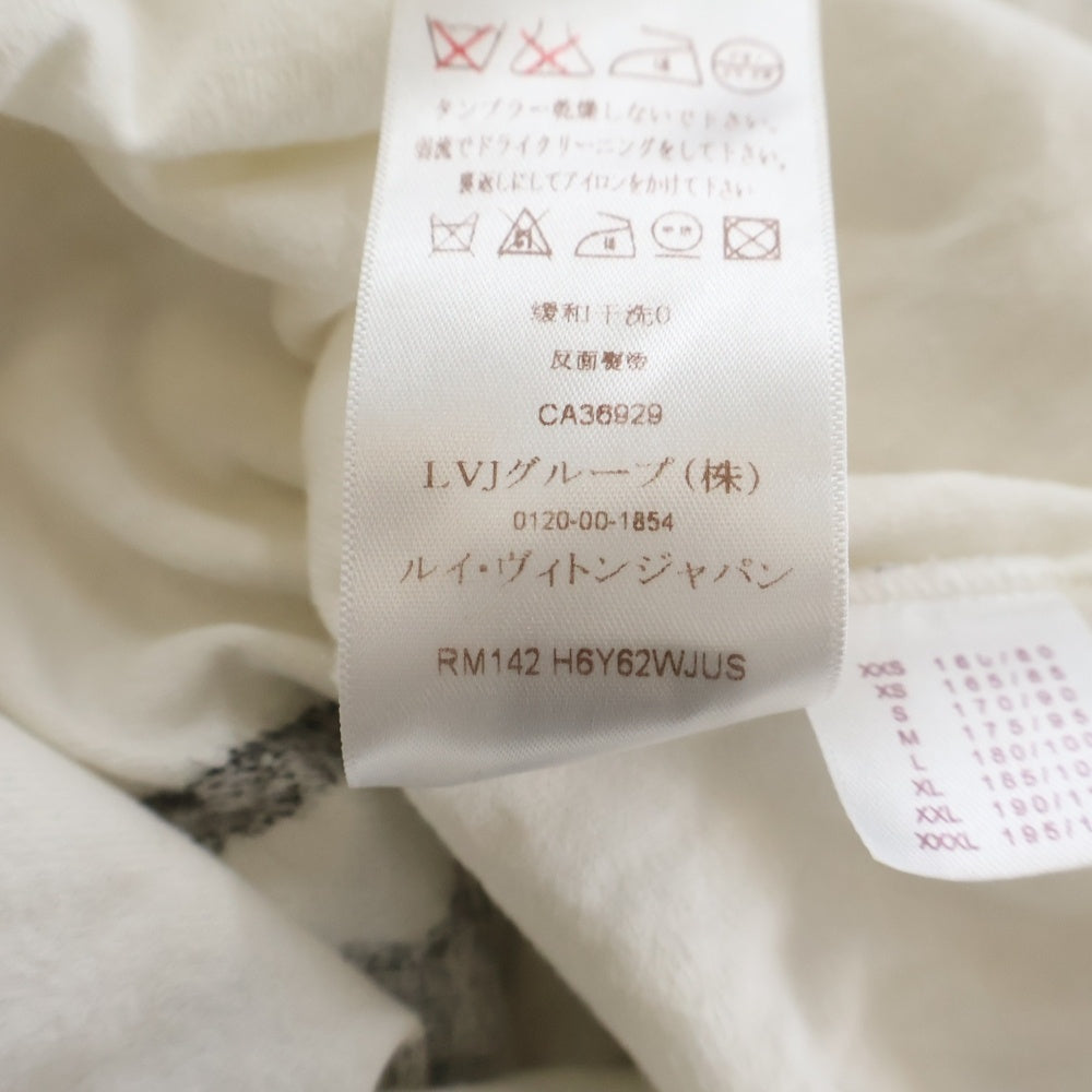 LOUIS VUITTON(ルイヴィトン) 14AW Velvet Luggage Traveler ベルベットラゲージトラベラー RM142 H6Y62WJUS クルーネックTシャツ ホワイト