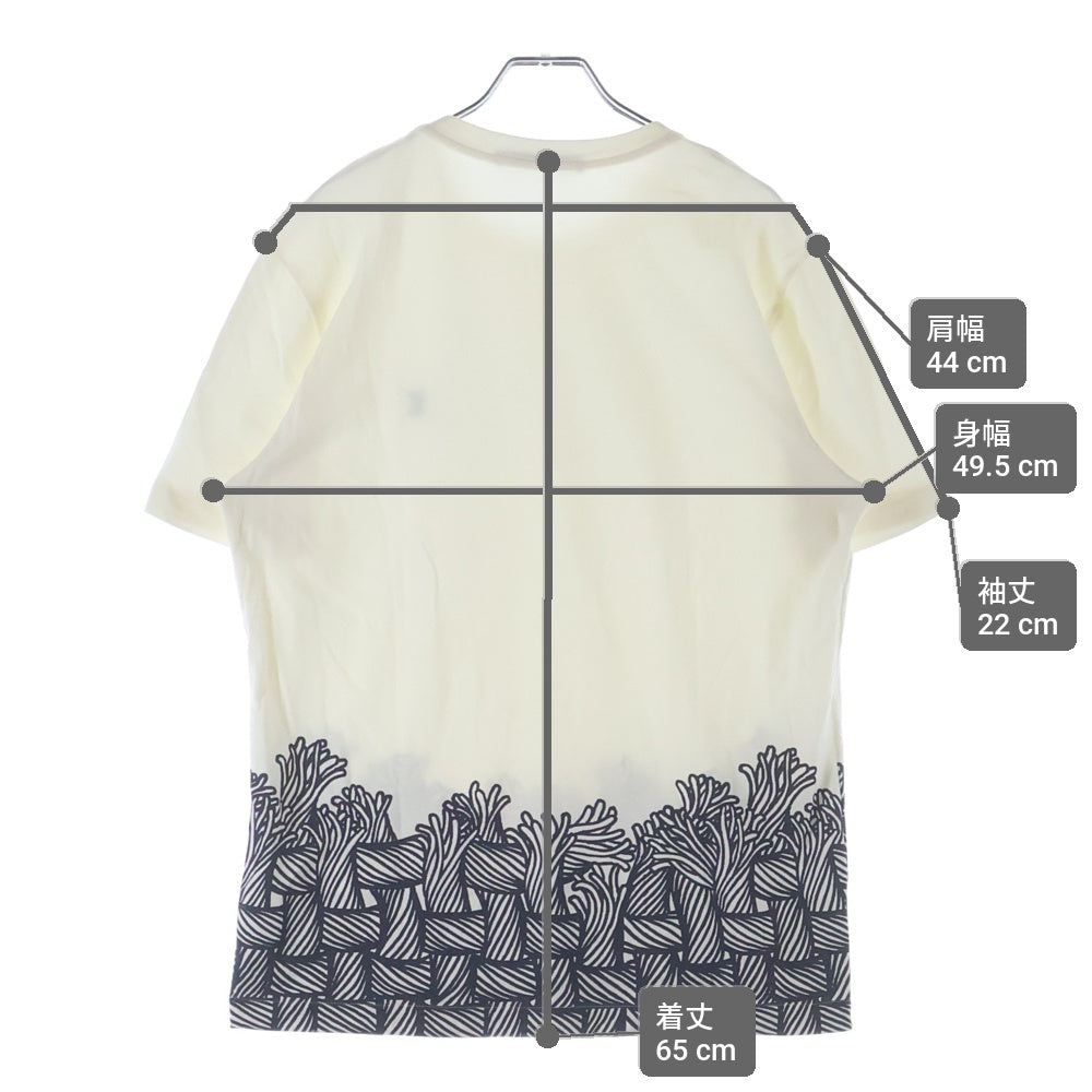 LOUIS VUITTON(ルイヴィトン) 16AW Christopher Nemeth クリストファーネメス RM152M H8Y19WCMS クルーネックTシャツ ホワイト