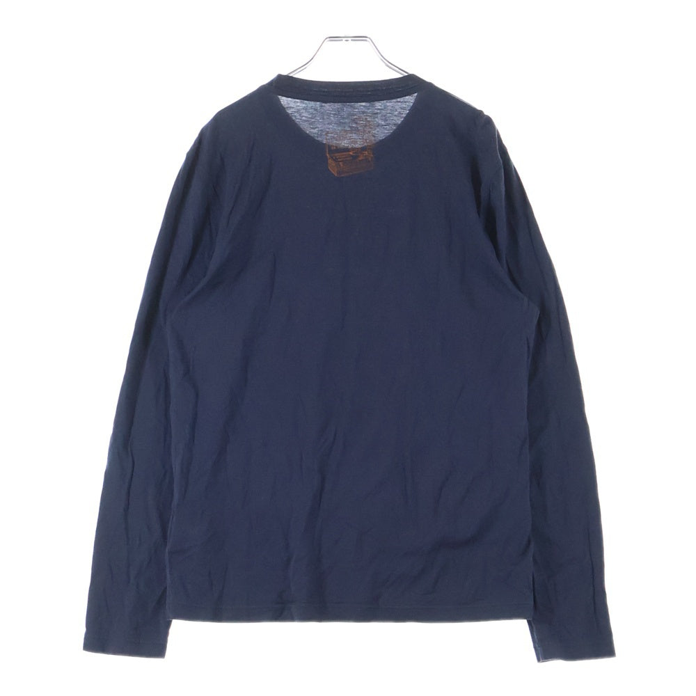 LOUIS VUITTON(ルイヴィトン) コットンシルク プリント RM142M H6Y12WJDY ロングスリーブカットソー ネイビー
