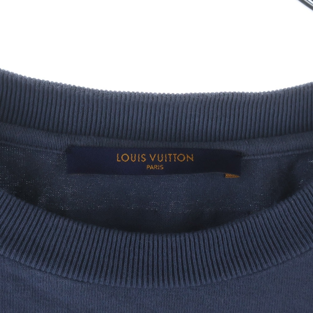 LOUIS VUITTON(ルイヴィトン) Insideout インサイドアウト RM201 JYN HIY82W バックロゴ ロングスリーブカットソー ブルー
