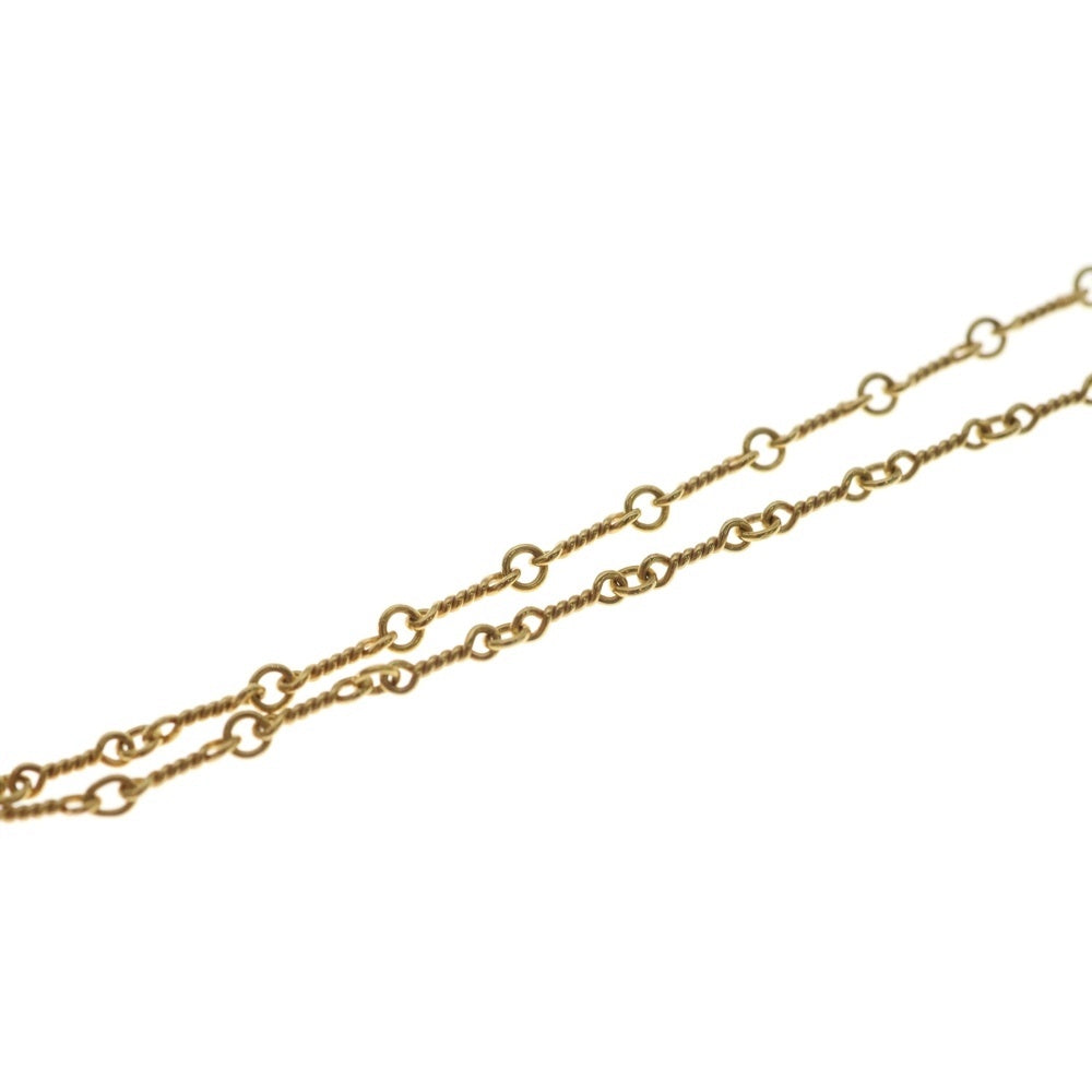 CHROME HEARTS(クロムハーツ) 22K NECKCHAIN T18 ツイストチェーンネックレス 18inch ゴールド BCA014