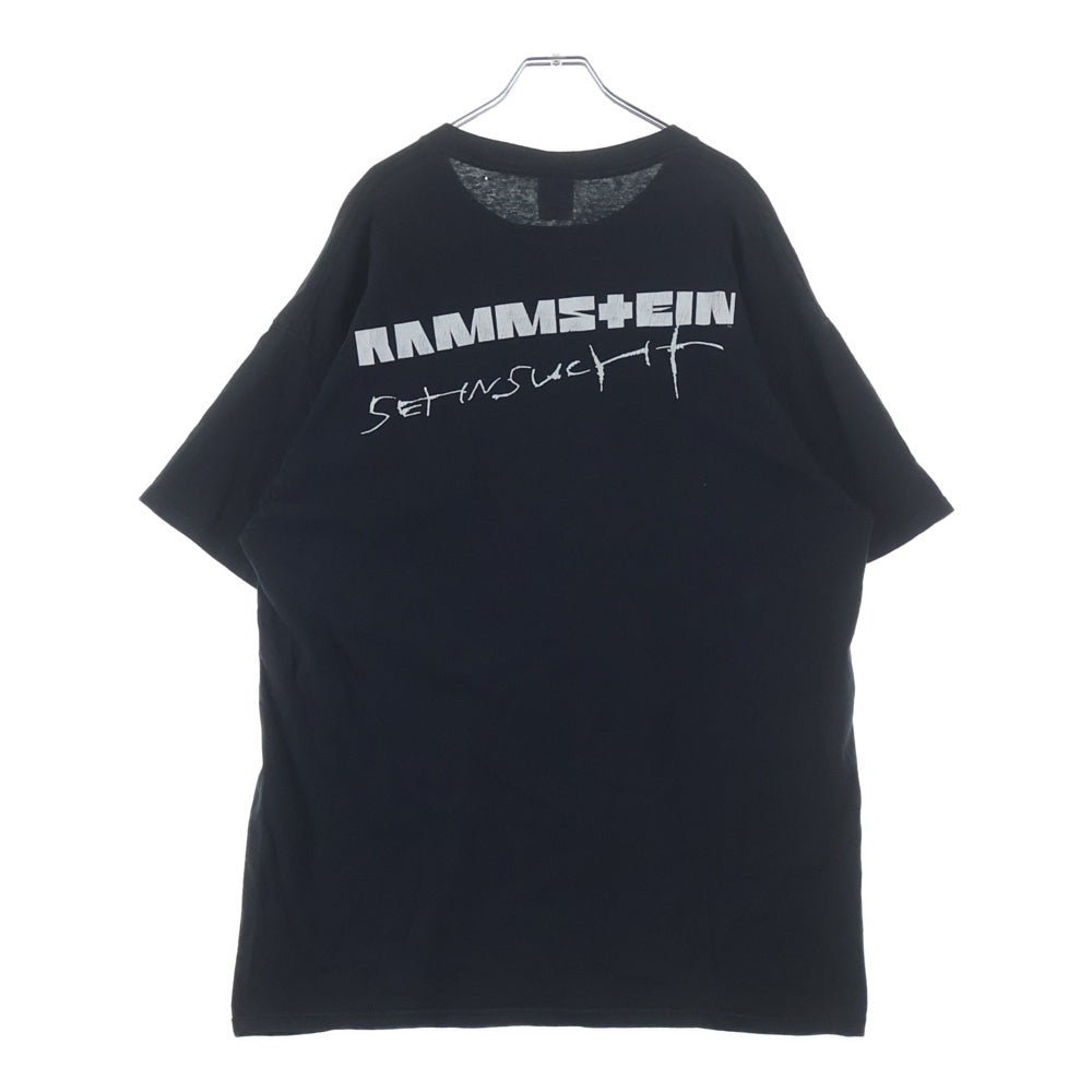 VINTAGE(ヴィンテージ) 90s Rammstein Sehnsucht ラムシュタイン ゼーンズフト DELTA 98R クルーネックTシャツ ブラック