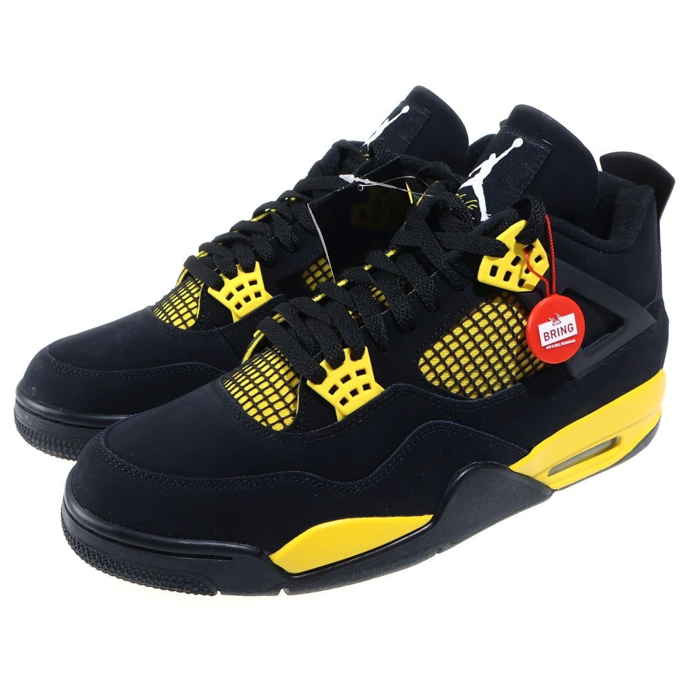 NIKE(ナイキ) AIR JORDAN 4 RETRO THUNDER DH6927-017 30cm/US12 エア ジョーダン IV レトロ サンダー ブラック