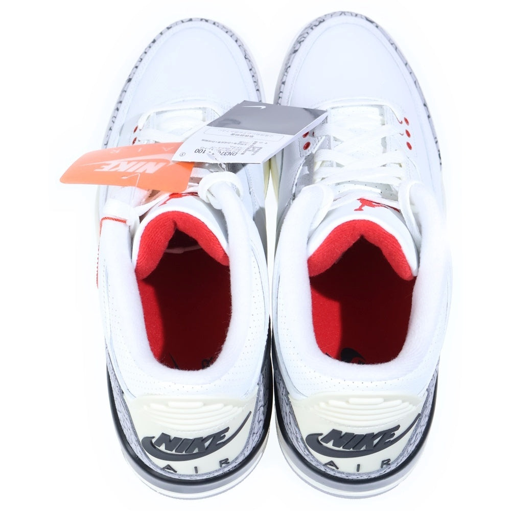 NIKE(ナイキ) AIR JORDAN 3 RETRO WHITE CEMENT REIMAGINED エアジョーダン3 レトロ ホワイトセメント リイマジンド ハイカットスニーカー ホワイト US12.5/30.5cm DN3707-100