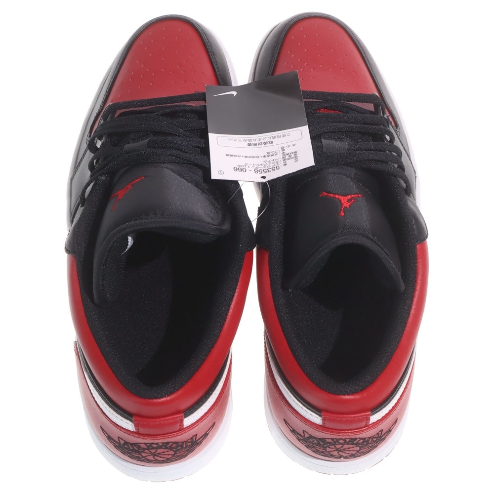 NIKE(ナイキ) AIR JORDAN 1 LOW BRED エアジョーダン 1 ブレッド ローカットスニーカー レッド/ブラック 29cm/US11 553558-066