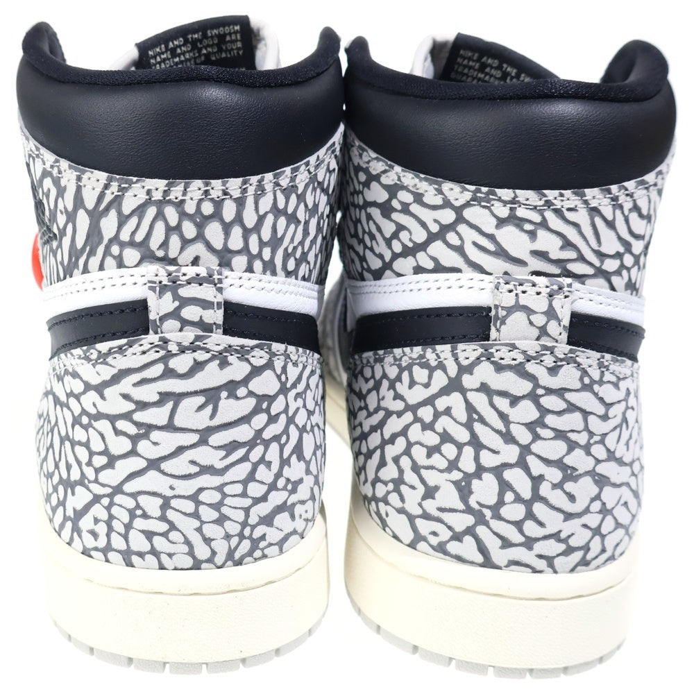 NIKE(ナイキ) AIR JORDAN 1 HIGH OG WHITE CEMENT エアジョーダン1 ホワイトセメント ハイカットスニーカー ホワイト/ブラック US10.5/28.5cm DZ5485-052