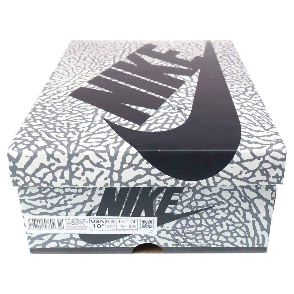 NIKE(ナイキ) AIR JORDAN 1 HIGH OG WHITE CEMENT エアジョーダン1 ホワイトセメント ハイカットスニーカー ホワイト/ブラック US10.5/28.5cm DZ5485-052