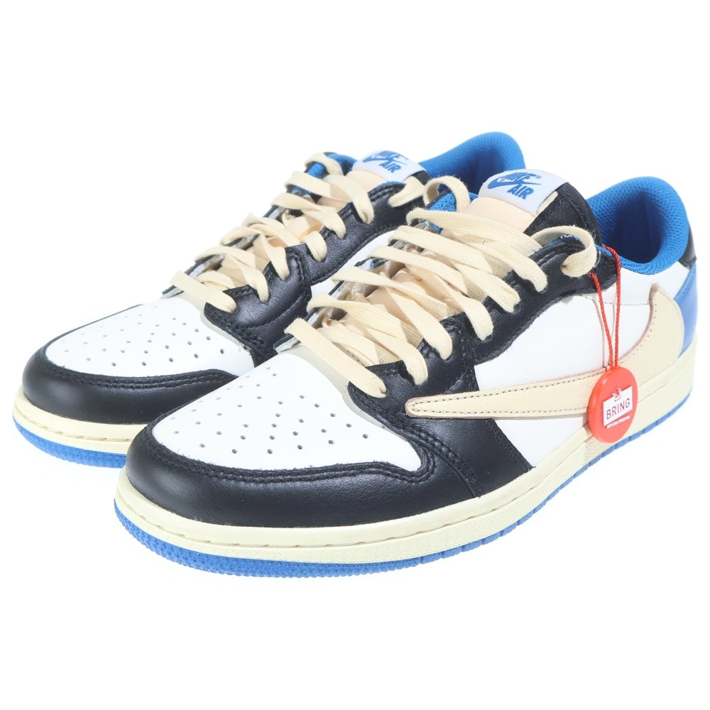 NIKE(ナイキ) ×TRAVIS SCOTT FRAGMENT DESIGN AIR JORDAN 1 LOW OG SP DM7866-140 トラヴィススコット フラグメント エアジョーダン1 ローカットスニーカーブルー 25cm/US7