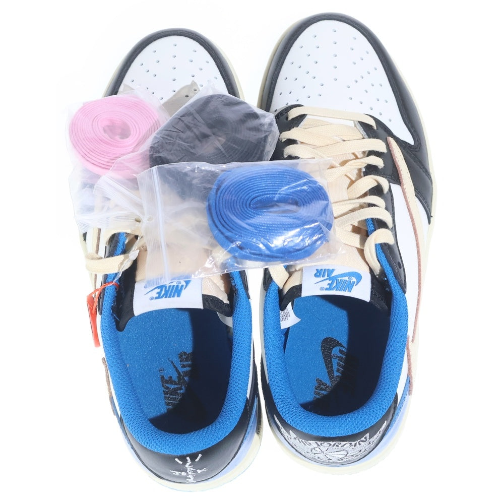 NIKE(ナイキ) ×TRAVIS SCOTT FRAGMENT DESIGN AIR JORDAN 1 LOW OG SP DM7866-140 トラヴィススコット フラグメント エアジョーダン1 ローカットスニーカーブルー 25cm/US7
