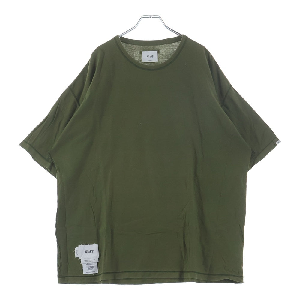 WTAPS(ダブルタップス) 22SS CROSS/SS/COTTON クロスボーン インサイドアウト 221ATDT-CSM15 クルーネックTシャツ カーキ