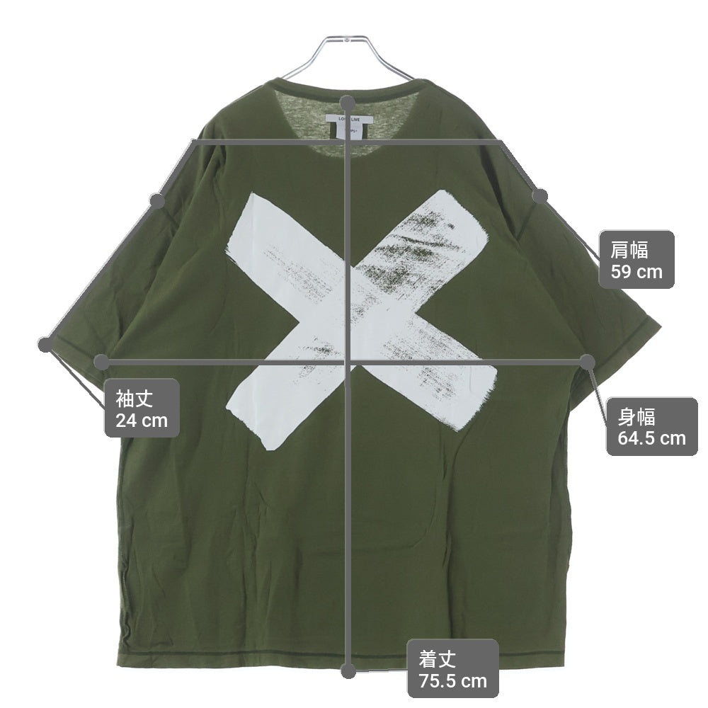 WTAPS(ダブルタップス) 22SS CROSS/SS/COTTON クロスボーン インサイドアウト 221ATDT-CSM15 クルーネックTシャツ カーキ