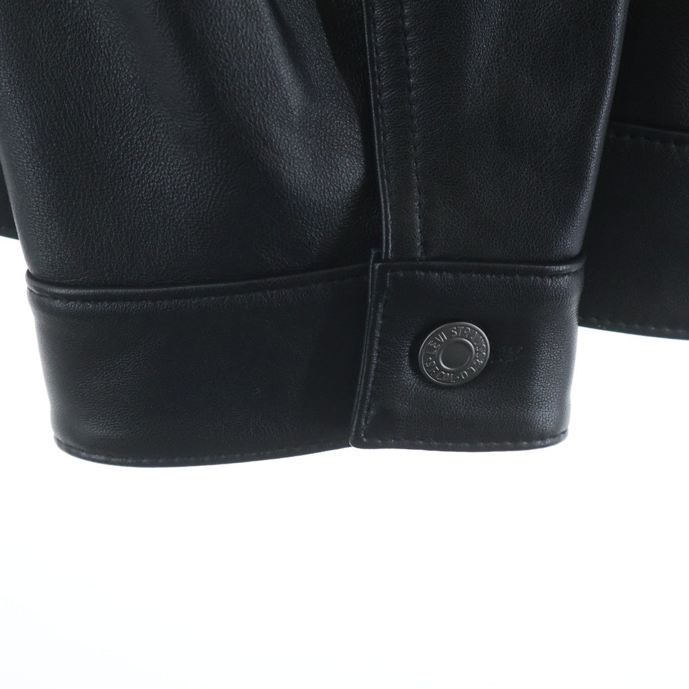 Levi's(リーバイス) PREMIUM BLACK TYPE2 TRUCKER LEATHER JACKET 2nd PC9-005ZA-0000 トラッカージャケット ブラック