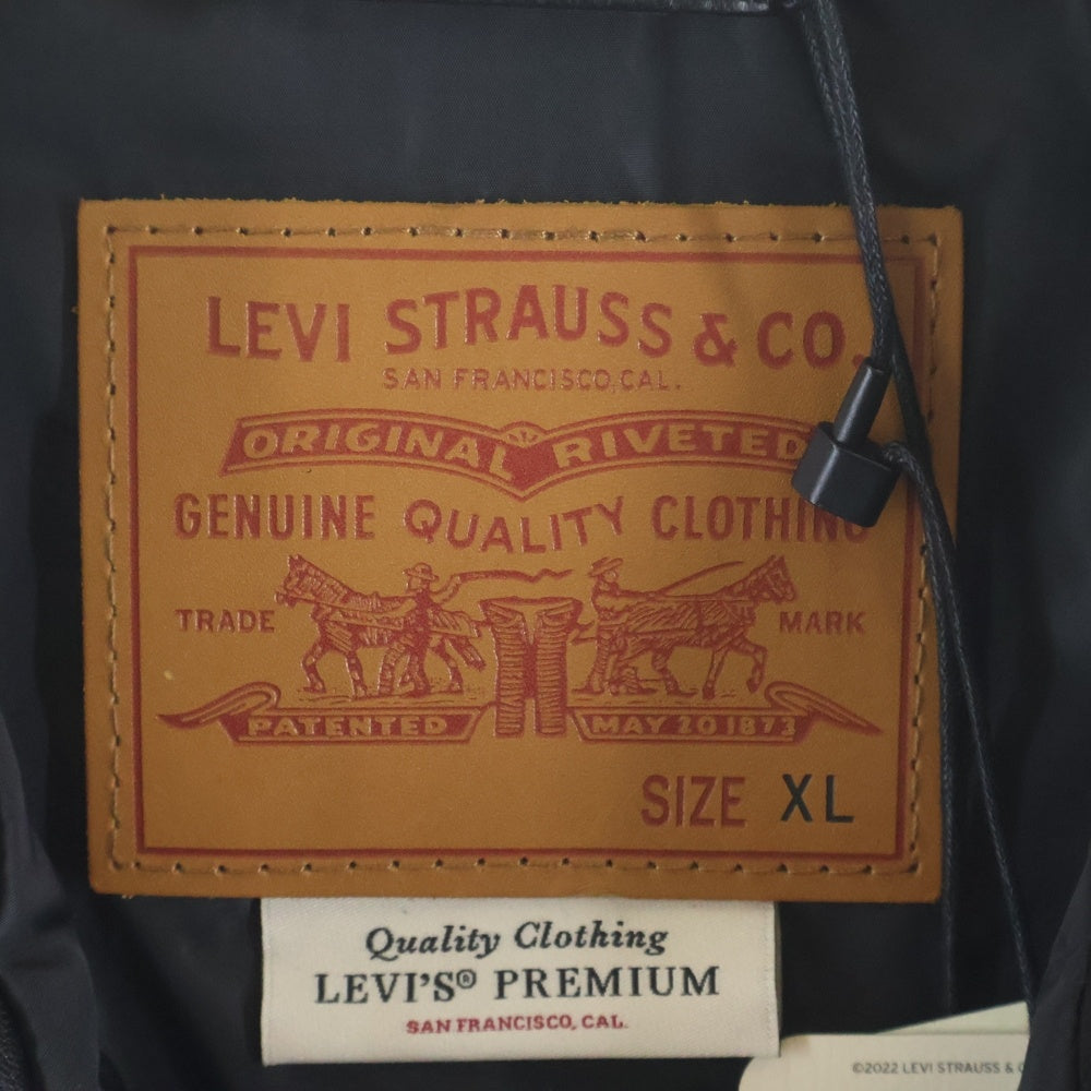 Levi's(リーバイス) PREMIUM BLACK TYPE2 TRUCKER LEATHER JACKET 2nd PC9-005ZA-0000 トラッカージャケット ブラック