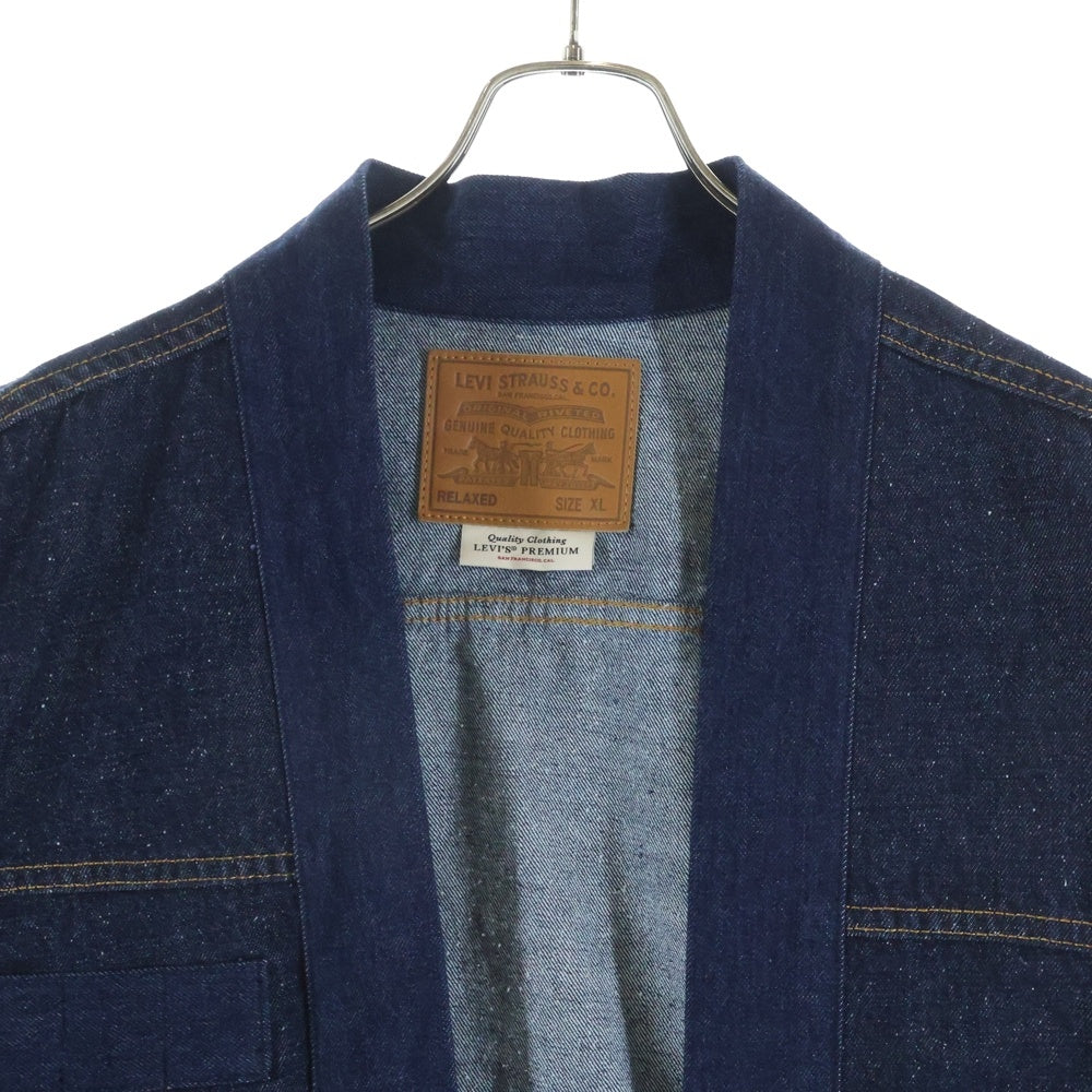 Levi's(リーバイス) 24AW TYPE I CUSTOMIZED UTILITY JACKET S/D 1st型 半纏 BIGE シンチ PC9-A3174-0002 ノーカラージャケット ネイビー