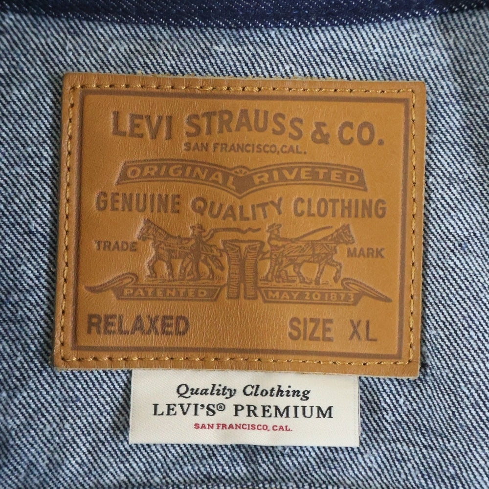 Levi's(リーバイス) 24AW TYPE I CUSTOMIZED UTILITY JACKET S/D 1st型 半纏 BIGE シンチ PC9-A3174-0002 ノーカラージャケット ネイビー