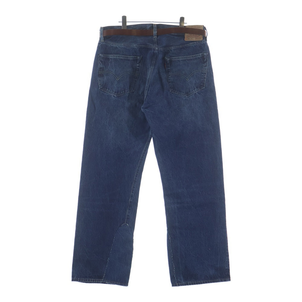 Levi's VINTAGE CLOTHING(リーバイス ビンテージ クロージング) 名もなき者 ボブディラン ベルトセット スレーキ印字 1955 BIGE 501XX 細セルビッチ デニムパンツ